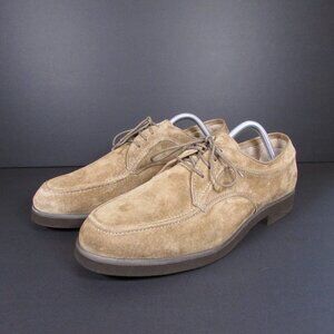 Leather Collection Men's Suede Shoes 10 Tan